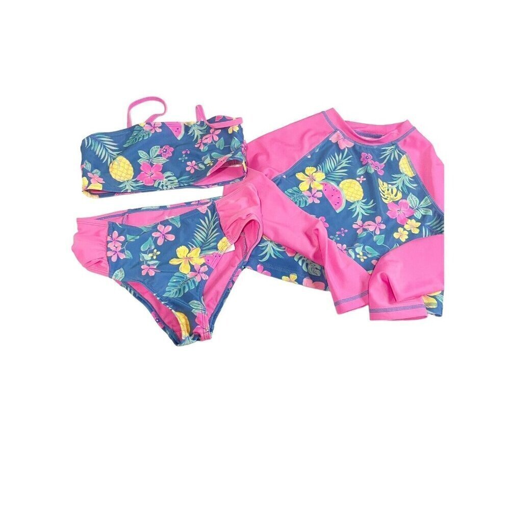 Tommy Bahama Blue and Pink Floral Bikini Set